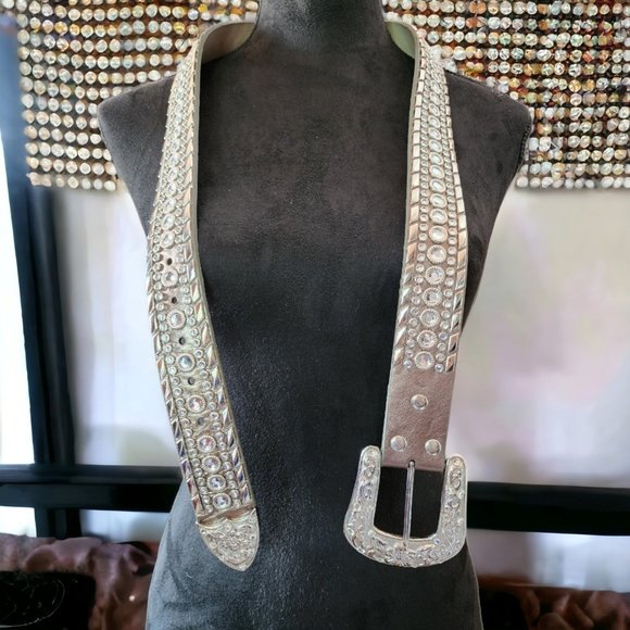 GENUINE ITALIAN LEATHER BELT  33-37" - Picture 1 of 10